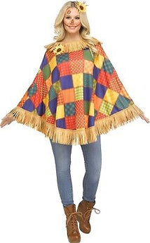 Poncho Adulte - Épouvantail Orange Party Shop