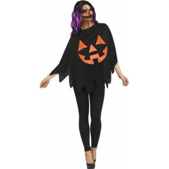 Poncho Adulte - Jack O Lantern Party Shop