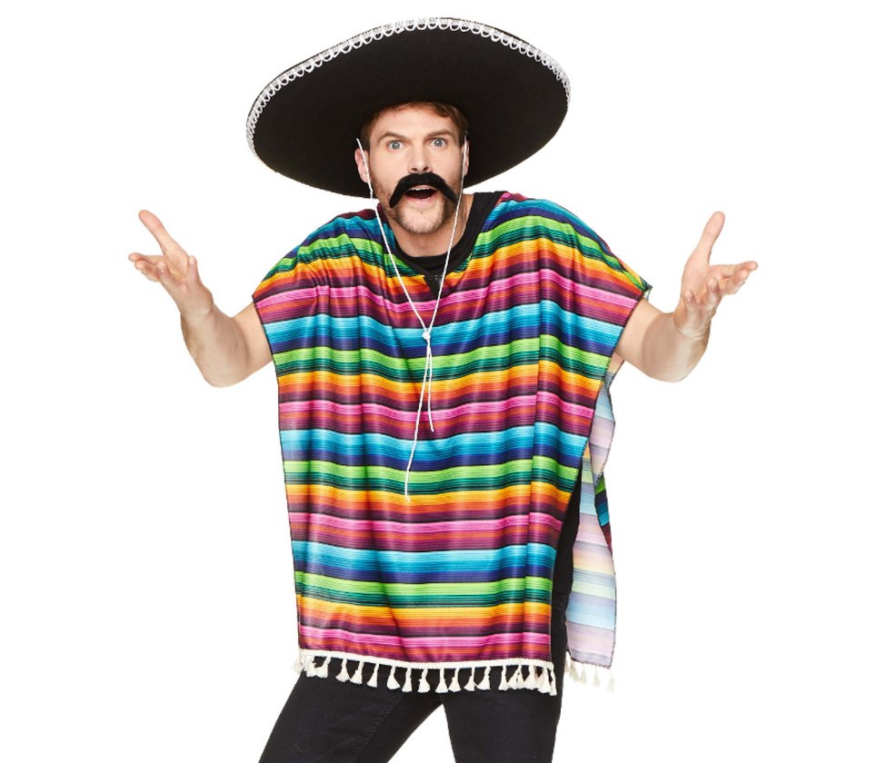 Poncho Mexicain Pour Adulte Party Shop