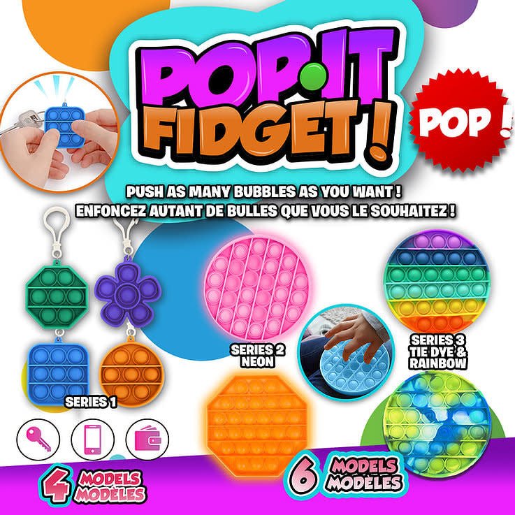 Porte - Clé Pop It Fidget Serie #1 Party Shop