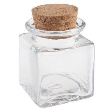 Santex - Pot Carré Transparent 4 X 4 X 6 Cm - Party Shop