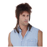 WESTBAY - Premium brown mullet wig for men – 80s retro hairstyle costume accessory - Party Shop