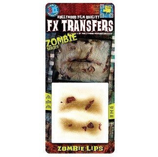 Prothese Fx Transfers - Zombie Lips Party Shop