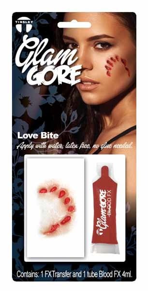 TINSLEY - Prothèse Fx Transfert - Effet Morsure D’Amour  - Glam Gore - Party Shop