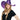 FUN WORLD - Purple bent-point witch hat for adults – lightweight and comfortable Halloween costume accessory for witches, magicians, or fantasy-themed outfits. - Party Shop