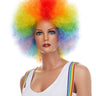 WESTBAY - Rainbow clown wig with colorful curly hair – fun Halloween or circus costume wig for adults - Party Shop