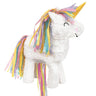 Unique - Rainbow Unicorn Pinata 19-inch, empty fillable party decoration ideal for girls' birthdays, baby showers, costume parties, and themed Halloween celebrations.- Party Shop