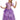Rapunzel deluxe costume for kids – purple dress with character cameo. Perfect for Halloween, Disney-themed parties, or dress-up play. - Party Shop