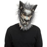 Realistic wolf half mask with plush fur – Wild animal costume accessory for adults - Funworld - Party Shop