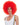 WESTBAY - Red clown wig with bold curls – Halloween horror or circus costume wig for adults- Party Shop