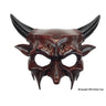 KBW Global - Red demon adult mask – scary full-face costume accessory. Perfect for Halloween, horror cosplay, gothic parties, theater and haunted events – Party Shop