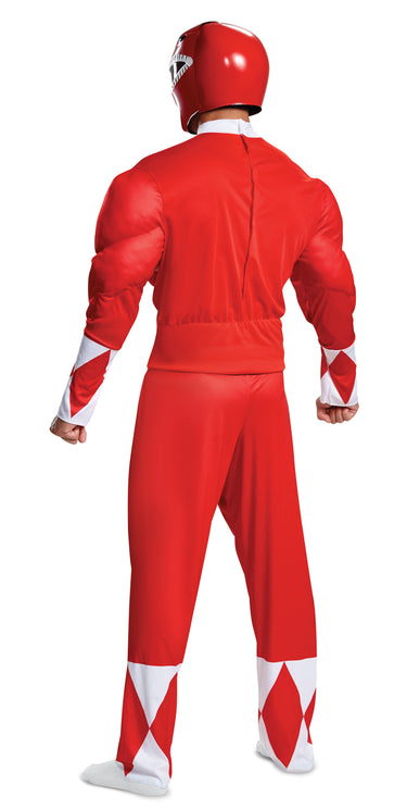 Disguise - Costume Adulte Classique Musclé - Power Ranger Rouge - Party Shop