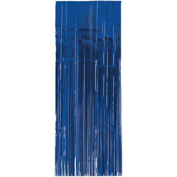 Rideau Métallique 8'X3' - Bleu Royal Party Shop