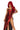 Robe Avec Fente Haute - Rouge Party Shop