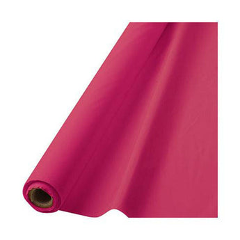 Rouleau De Nappe De Plastique 100Pi X 40Po - Rose Fonce Party Shop