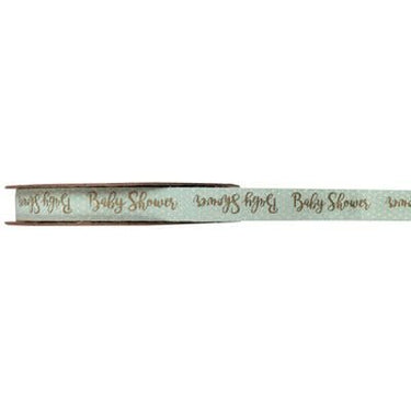 Santex - Ruban Baby Shower Autocollant Vert 10 Mm Bobine De 3 Mètres - Party Shop