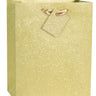 Unique - Sac Cadeau Moyen À Paillettes Dorées - Party Shop