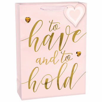 Sac Cadeau X - Large - "To Have And To Hold " Party Shop