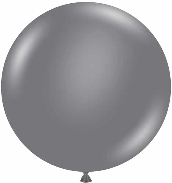 Sac De 25 Ballons Tuf - Tex 24Po - Gris Fumé Party Shop