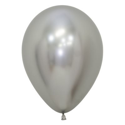 Sac De 50 Ballons 11Po - Argent Reflex Party Shop