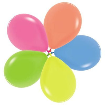 Sac De 50 Ballons 11Po - Assortie Néon Party Shop