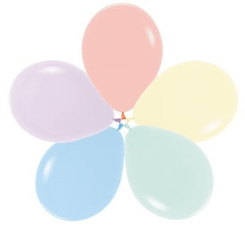 Sac De 50 Ballons 11Po - Assortie Pastel Mat Party Shop