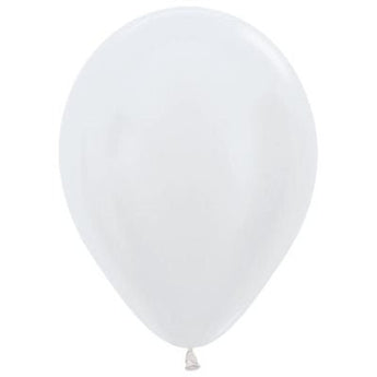 Sac De 50 Ballons 11Po - Blanc perlé Satiné Party Shop