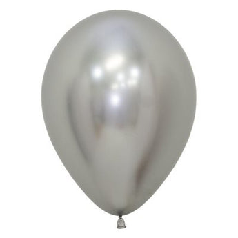 Sac De 50 Ballons 5Po - Argent Reflex Party Shop