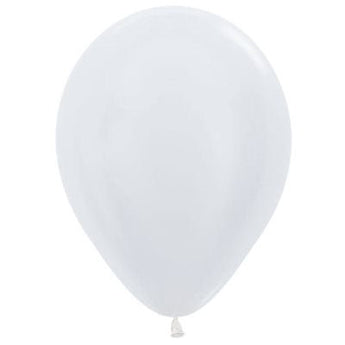 Sac De 50 Ballons 5Po - Blanc Satin Party Shop