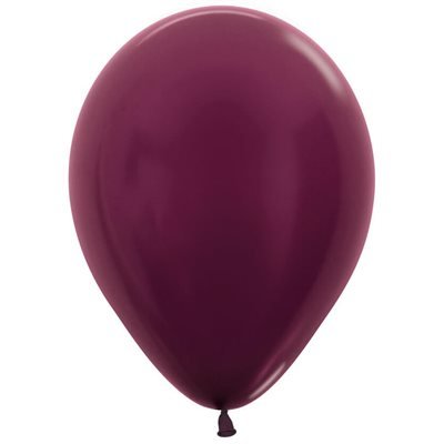 Sac De 50 Ballons 5Po - Bordeaux Métallisé Party Shop