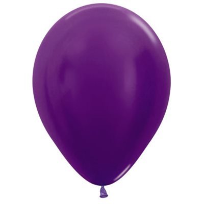 Sac De 50 Ballons 5Po - Violet Métallisé Party Shop