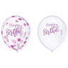 Amscan - Sac De 6 Ballon En Latex - Conffetti Happy Birthday - Party Shop