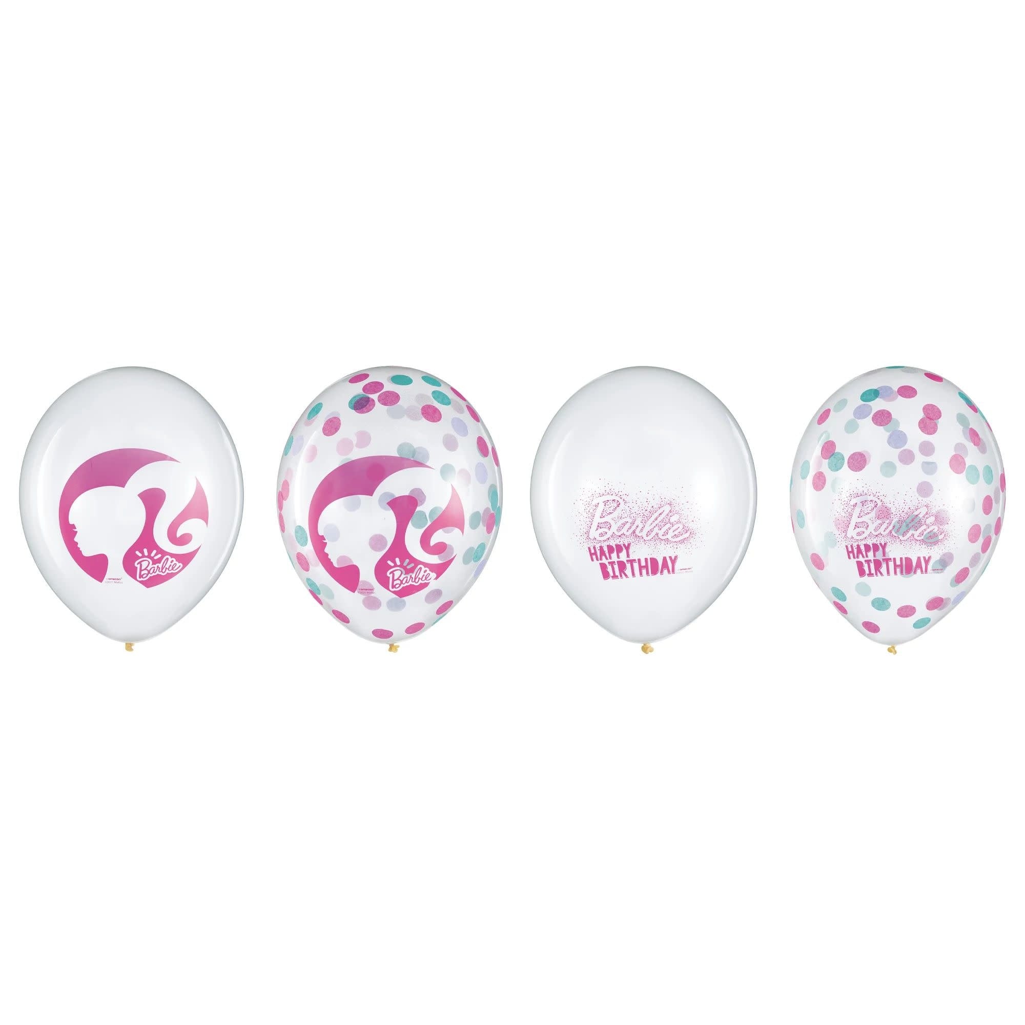 Sac De 6 Ballon Latex 12'' - Barbie Party Shop
