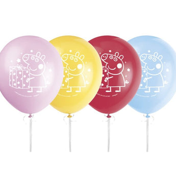 Sac De 6 Ballons En Latex 12'' - Peppa Pig Party Shop