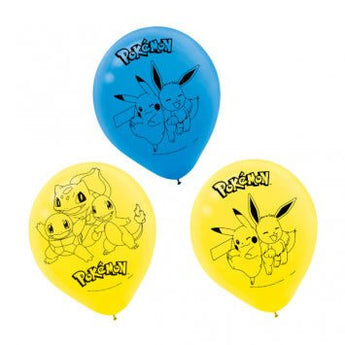 Sac De 6 Ballons En Latex 12Po - Pokemon Party Shop