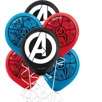 Sac De 6 Ballons Latex 12 '' - Marvel Avengers Party Shop