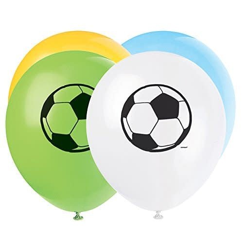 Sac De 8 Ballons 12" Latex - Soccer Party Shop