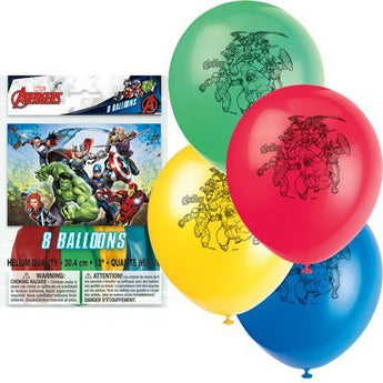 Sac De 8 Ballons En Latex 12" - Avengers De Marvel Party Shop