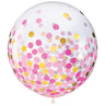 Amscan - Sac De Ballon Confetti 24Po (2) - Rose Et Or - Party Shop