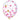Sac De Ballon Confetti (6) ''12Po'' - Rose & Or Party Shop