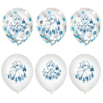 Sac De Ballons (6) - La Reine Des Neiges 2 Party Shop