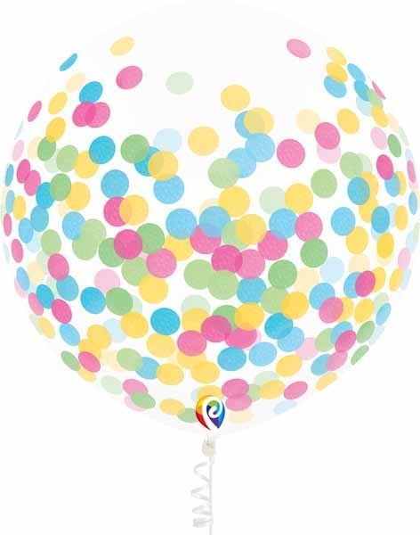 Sac De Ballons Confetti (3) - Multicolore Party Shop