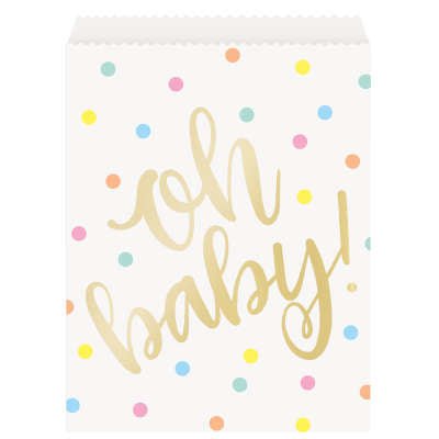 Sacs À Friandises De Papier (8) - Oh Baby Party Shop