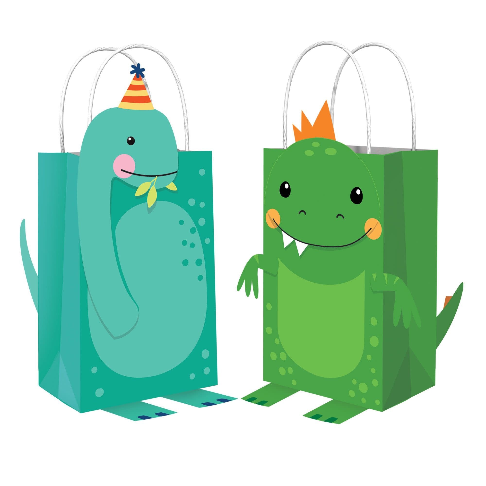 Sacs En Papier A Creer (8) - Dinosaure Party Shop