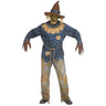Scare Creep adult costume with creepy mask, scarecrow hat, and long finger gloves – perfect for Halloween or haunted house events. - FunWorld - party Shop