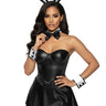 sequin bunny costume kit headband collar wrist cuffs halloween accessory