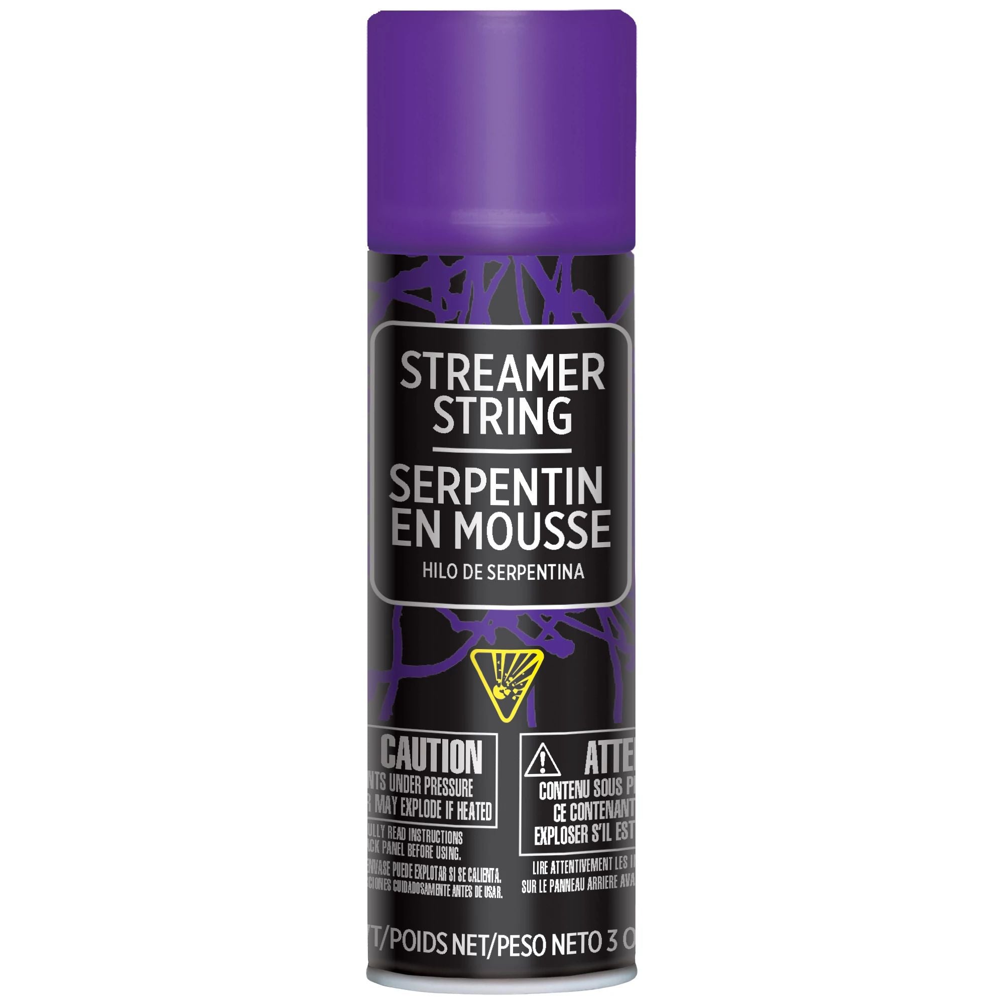 Serpentin en Mousse - Mauve Party Shop