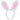 Serre - Tête Oreilles De Lapin - Rose Et Blanc Party Shop