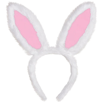 Serre - Tête Oreilles De Lapin - Rose Et Blanc Party Shop