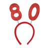 Beistle Co. - Serre-Tete Rouge 80 Ans - Party Shop